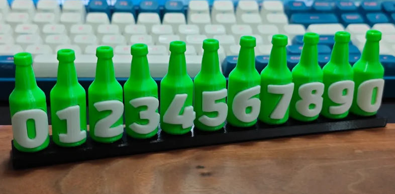 Suport Auto Număr de Telefon Personalizat (Bere)